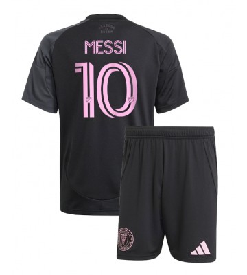 Inter Miami Lionel Messi #10 Udebanetrøje Børn 2025-26 Kortærmet (+ Korte bukser)